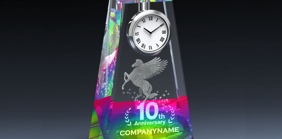 クリスタルガラスのオブジェ