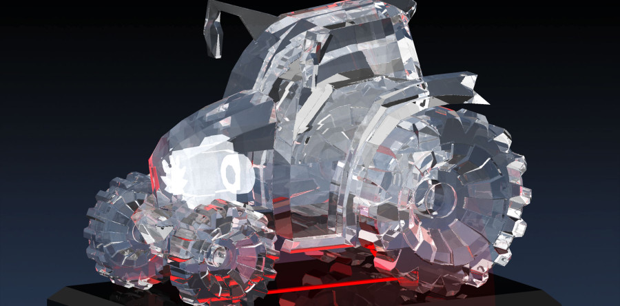 クリスタルガラス制作