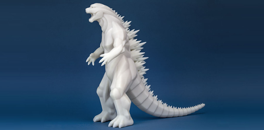 アクリル出力のゴジラ